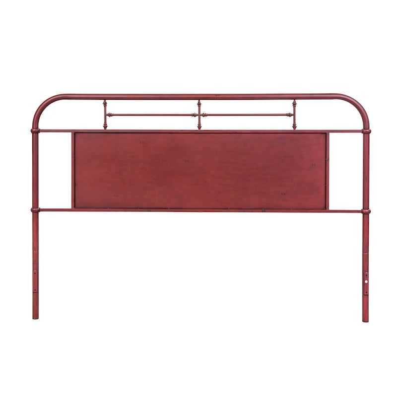Tête de lit King en métal vieilli de la série Vintage