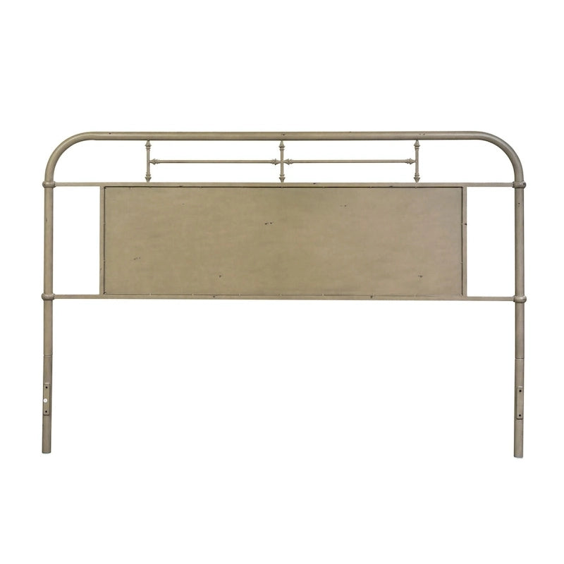 Tête de lit King en métal vieilli de la série Vintage