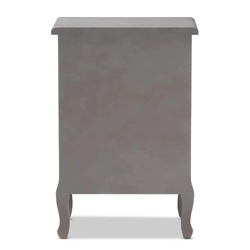Baxton Studio Capucine Antique French Country Cottage Wood 3-Drawer End Table