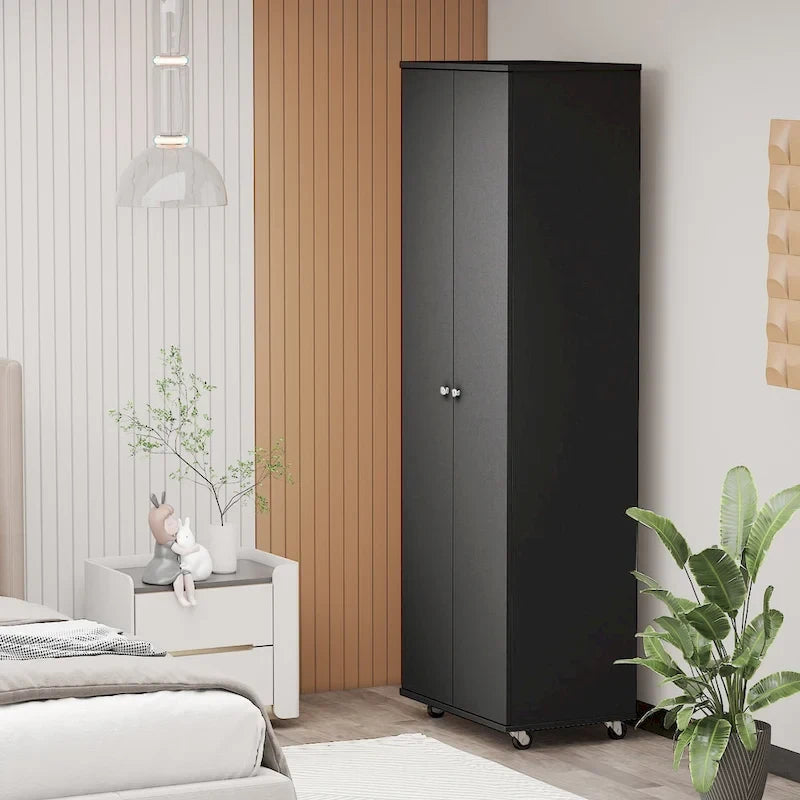 70.9Armoires Armoire Placard Rangement Meuble à Chaussures Blanc/Noir