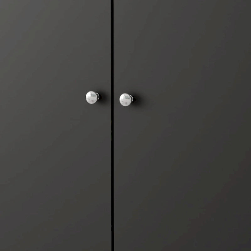 70.9Armoires Armoire Placard Rangement Meuble à Chaussures Blanc/Noir