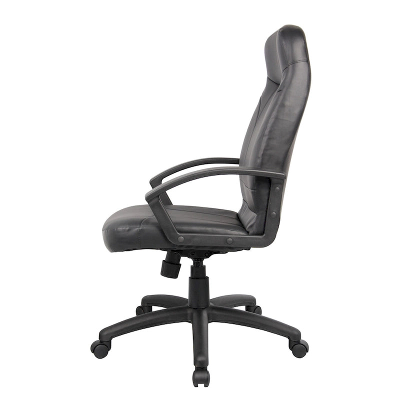 Fauteuil Boss à dossier haut en cuir Plus