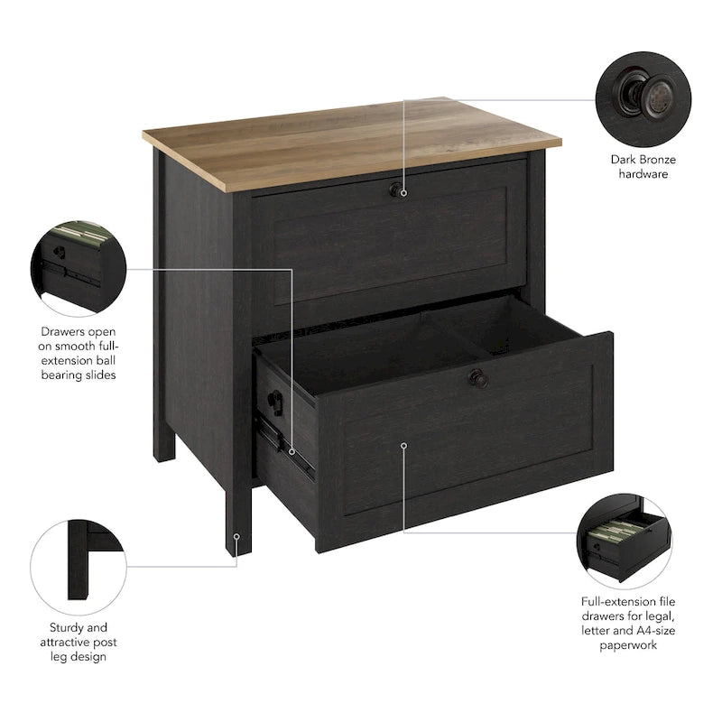 Classeur latéral à 2 tiroirs Mayfield de Bush Furniture