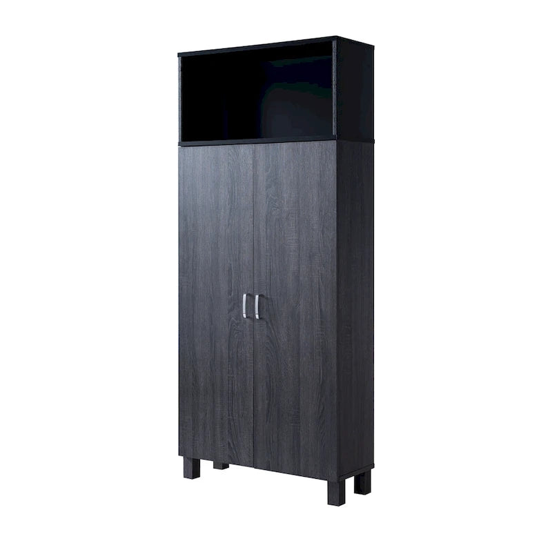 Armoire Jessica contemporaine en bois à double porte de Furniture of America
