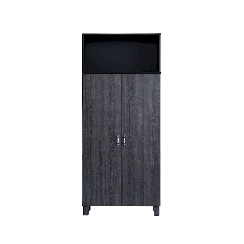 Armoire Jessica contemporaine en bois à double porte de Furniture of America