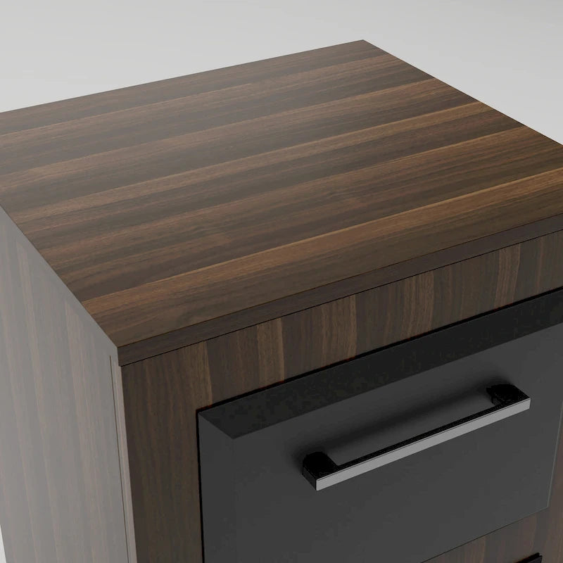 Classeur mobile DH BASIC Urban à deux tiroirs avec poignées en fer, par Denhour