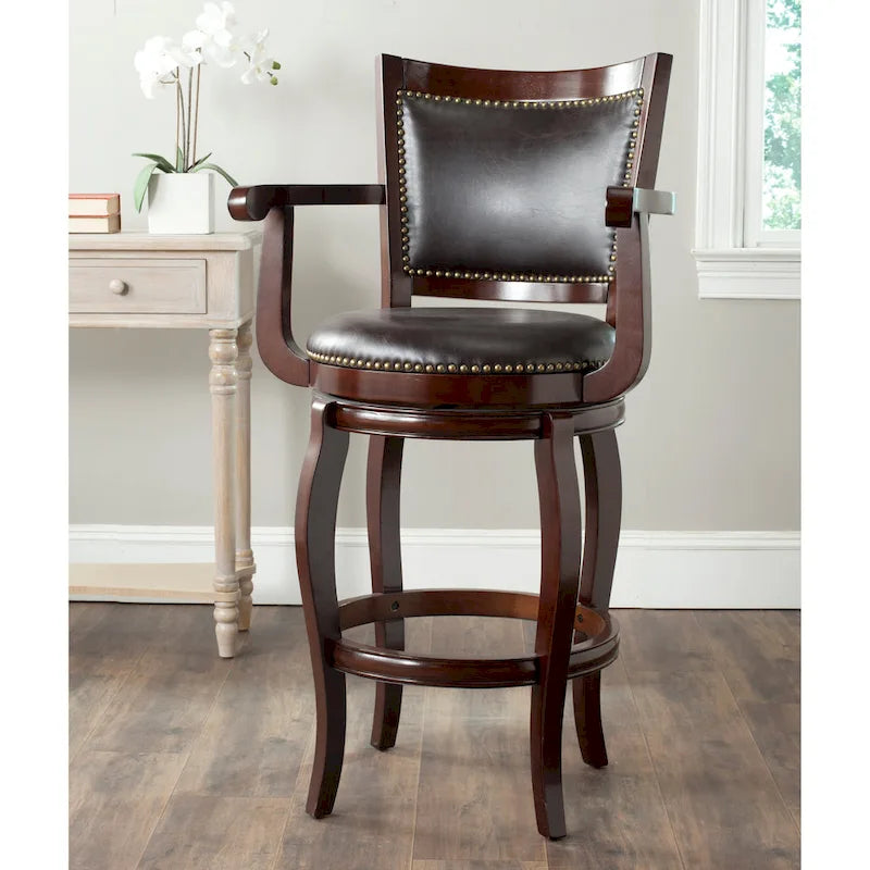 SAFAVIEH Candice Sierra Brown 29-inch Bar Stool - 25Wx24Dx46H