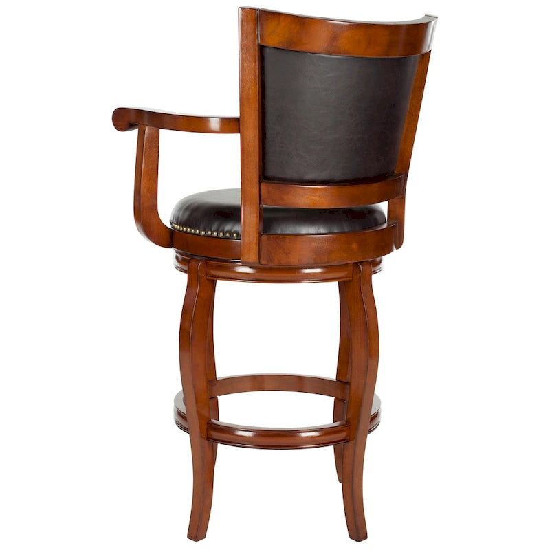 Tabouret de bar SAFAVIEH Candice Sierra marron 74 cm (29 pouces) - 63,5 cm (25 po) L x 61 cm (24 po) P x 117 cm (46 po) H
