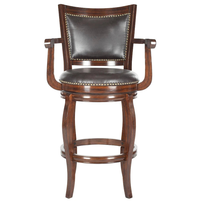 Tabouret de bar SAFAVIEH Candice Sierra marron 74 cm (29 pouces) - 63,5 cm (25 po) L x 61 cm (24 po) P x 117 cm (46 po) H