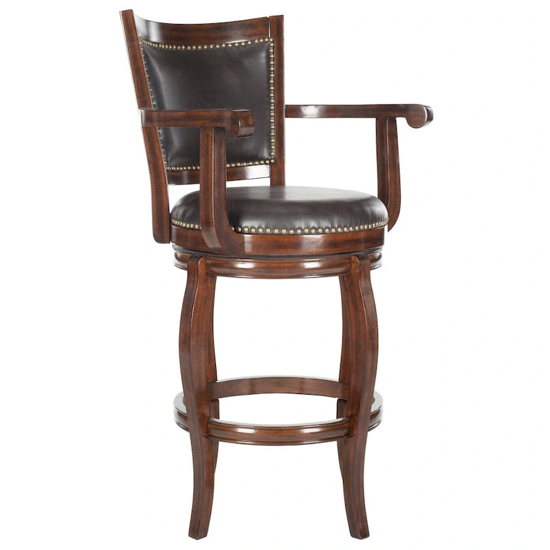 Tabouret de bar SAFAVIEH Candice Sierra marron 74 cm (29 pouces) - 63,5 cm (25 po) L x 61 cm (24 po) P x 117 cm (46 po) H