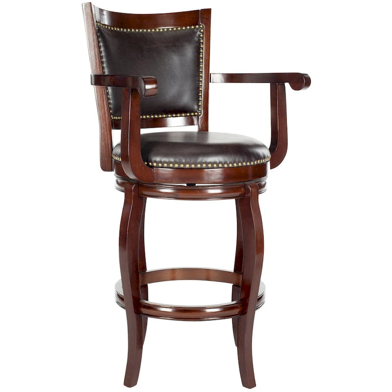 Tabouret de bar SAFAVIEH Candice Sierra marron 74 cm (29 pouces) - 63,5 cm (25 po) L x 61 cm (24 po) P x 117 cm (46 po) H