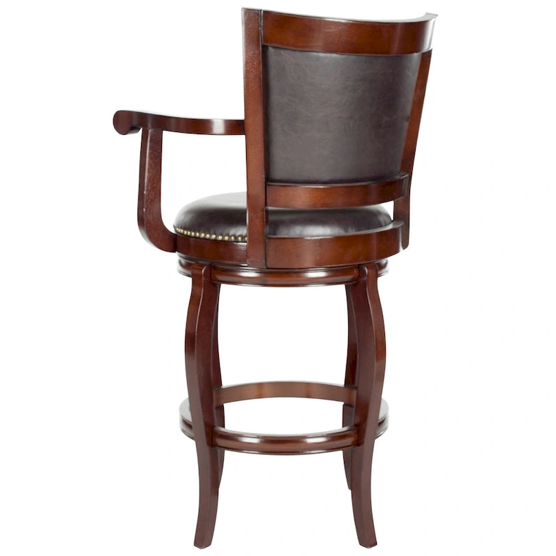 Tabouret de bar SAFAVIEH Candice Sierra marron 74 cm (29 pouces) - 63,5 cm (25 po) L x 61 cm (24 po) P x 117 cm (46 po) H