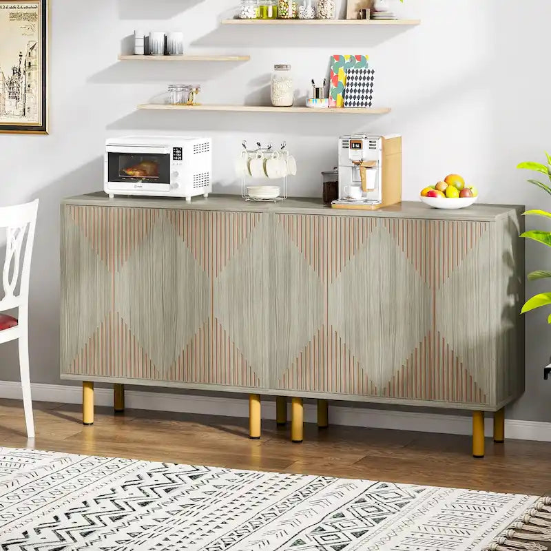 Armoire de rangement moderne blanche de grande taille, meuble sur pied