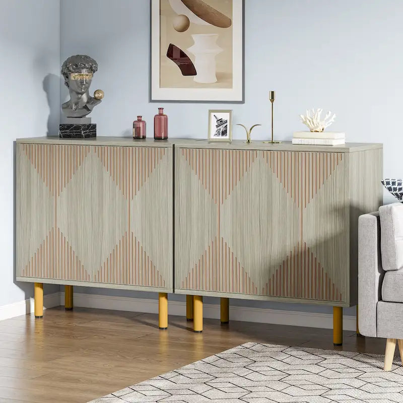 Armoire de rangement moderne blanche de grande taille, meuble sur pied