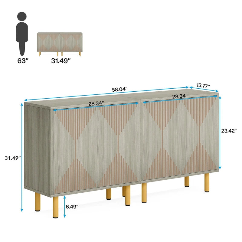 Armoire de rangement moderne blanche de grande taille, meuble sur pied