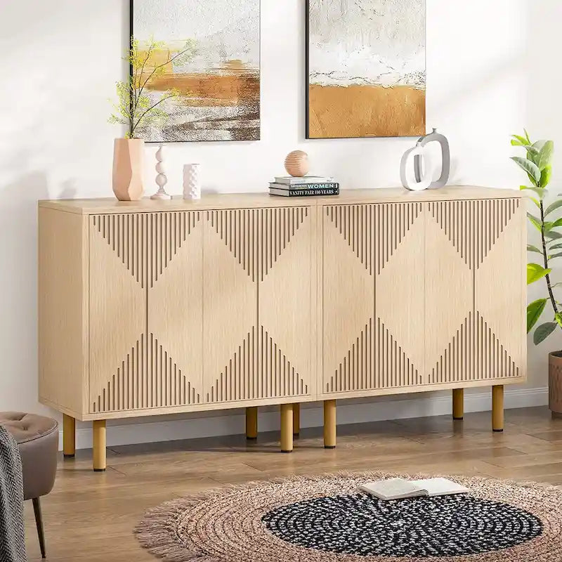 Armoire de rangement moderne blanche de grande taille, meuble sur pied