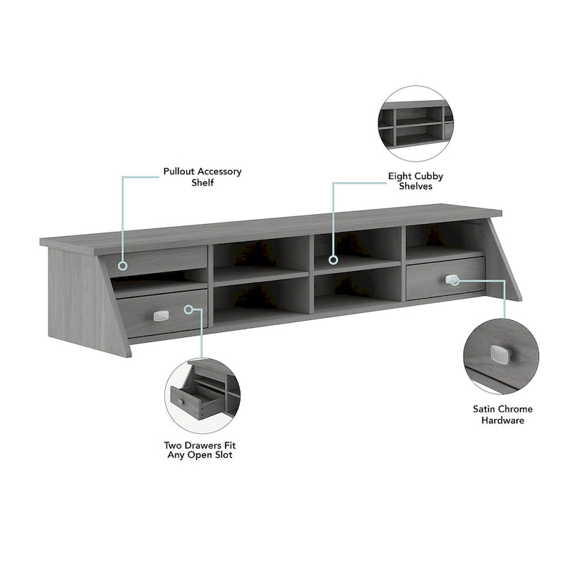 Bureau d'ordinateur Broadview 54W avec organiseur de bureau par Bush Furniture