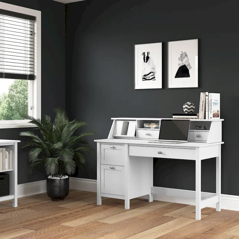 Bureau d'ordinateur Broadview 54W avec organiseur de bureau par Bush Furniture