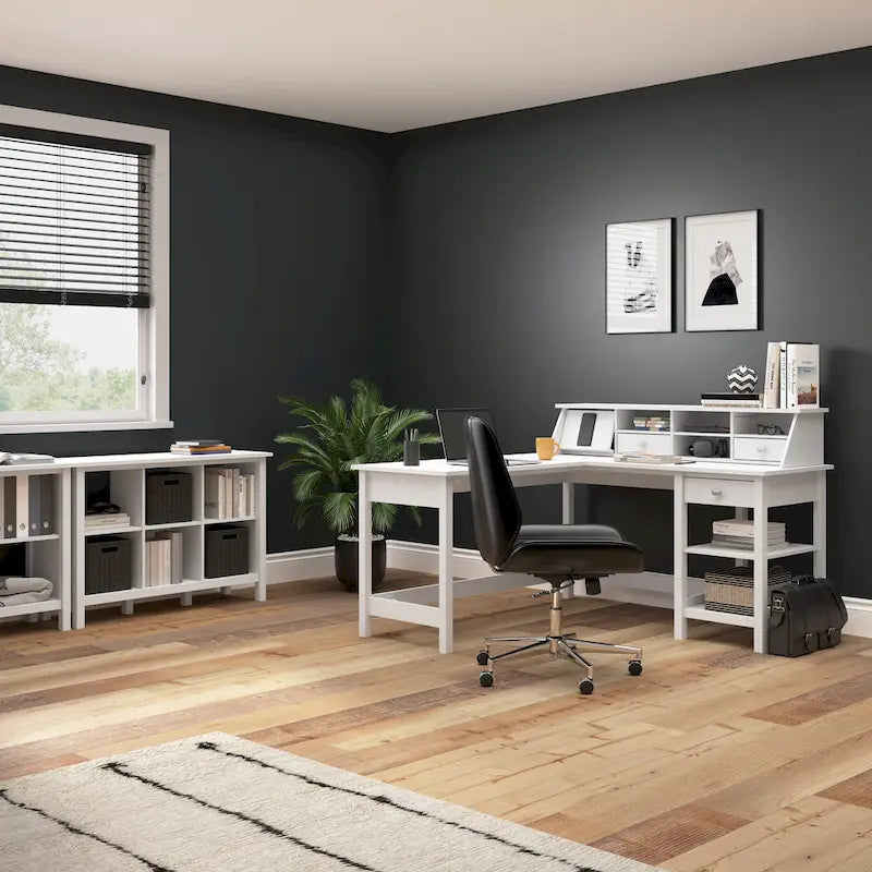 Bureau d'ordinateur Broadview 54W avec organiseur de bureau par Bush Furniture