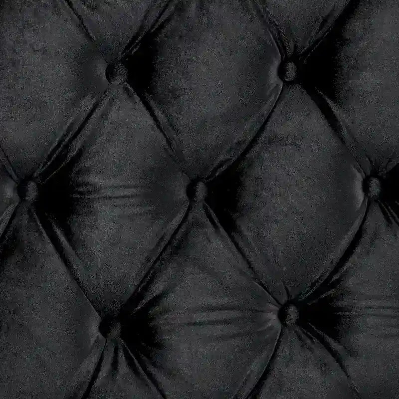 Lit plateforme bas en tissu capitonné Allenhurst de Furniture of America
