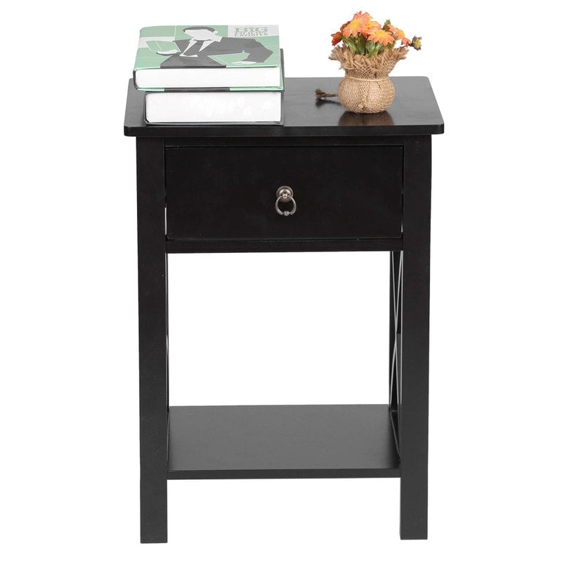 Table de chevet simple avec tiroir
