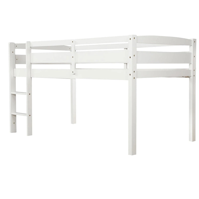 Lit mezzanine bas Merax Twin en bois avec échelle pour enfants