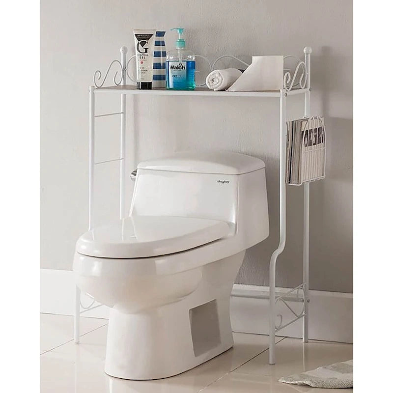 Étagère au-dessus des toilettes