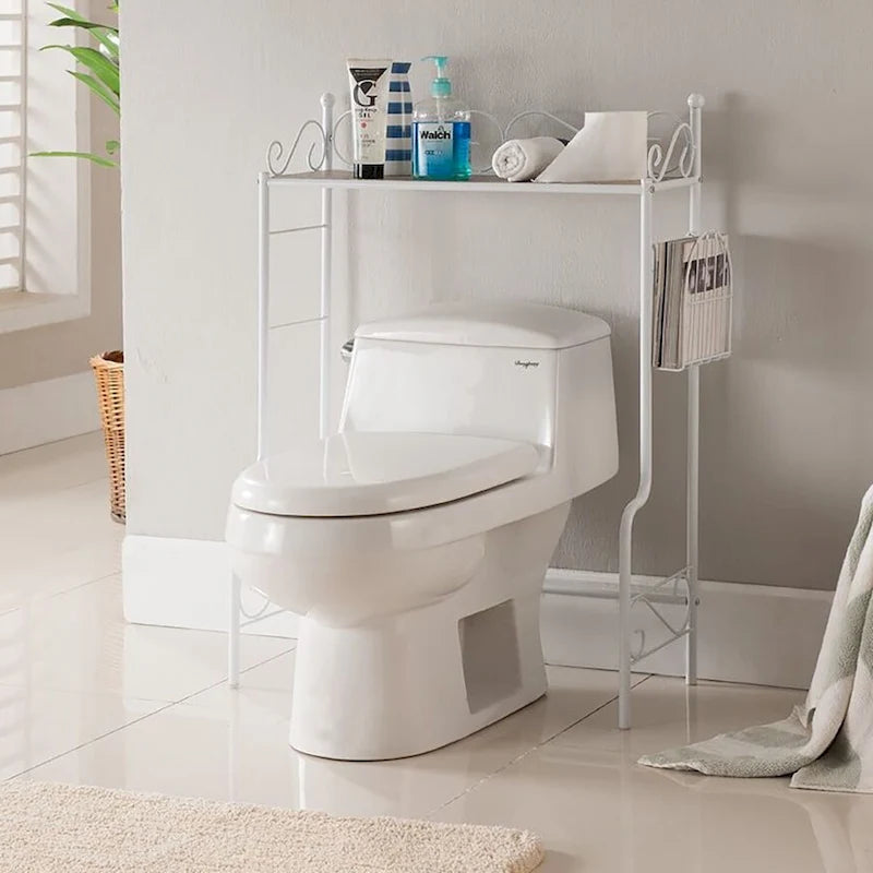 Étagère au-dessus des toilettes