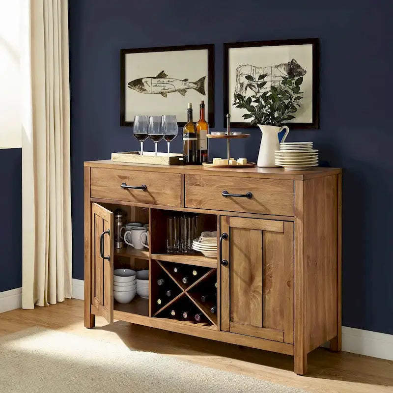 Buffet Crosley Roots finition naturelle - 52 po L x 18 po P x 36 po H