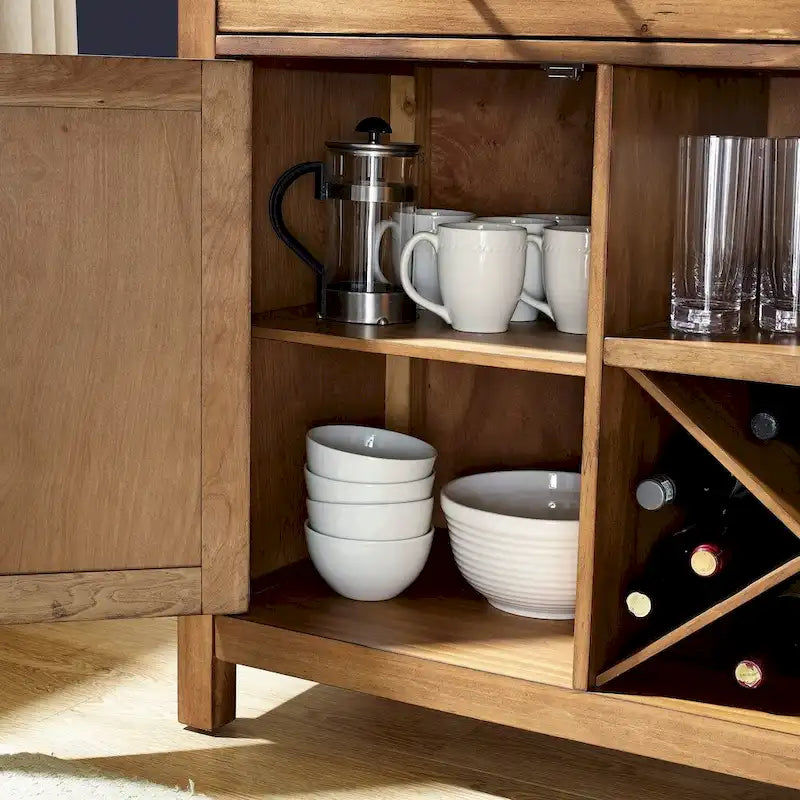 Buffet Crosley Roots finition naturelle - 52 po L x 18 po P x 36 po H
