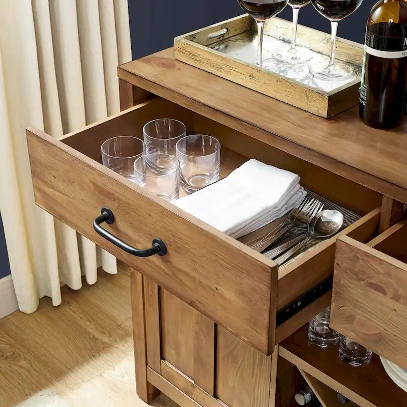 Buffet Crosley Roots finition naturelle - 52 po L x 18 po P x 36 po H