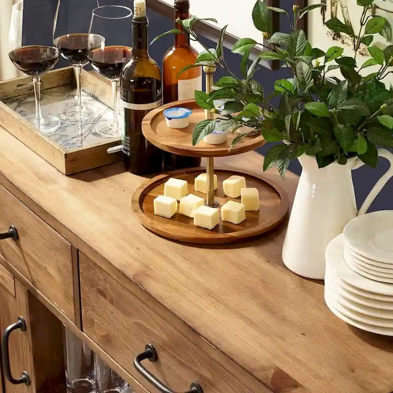 Buffet Crosley Roots finition naturelle - 52 po L x 18 po P x 36 po H