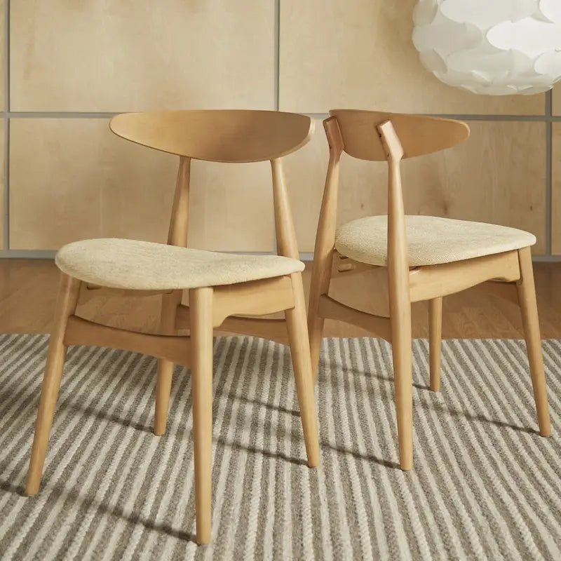 Ensemble de salle à manger conique en chêne norvégien et danois par iNSPIRE Q Modern