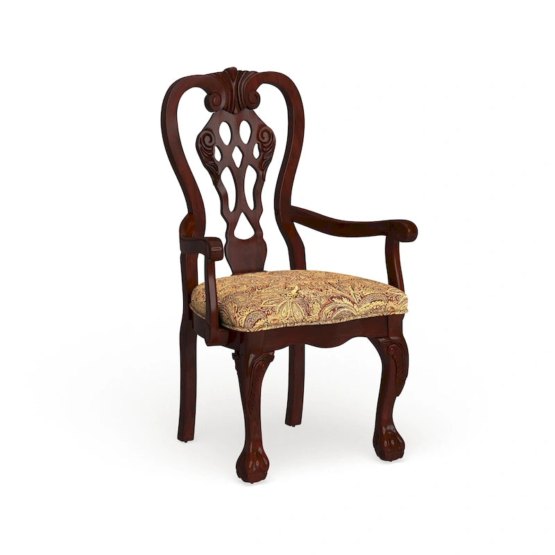 Chaise de salle à manger Carpia en merisier (lot de 2) de Furniture of America