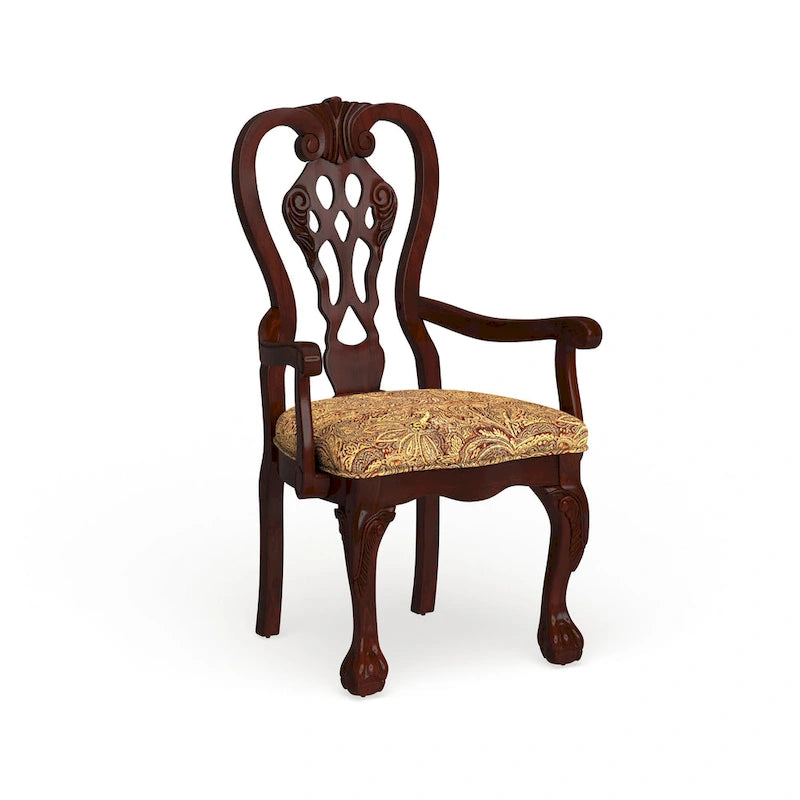 Chaise de salle à manger Carpia en merisier (lot de 2) de Furniture of America