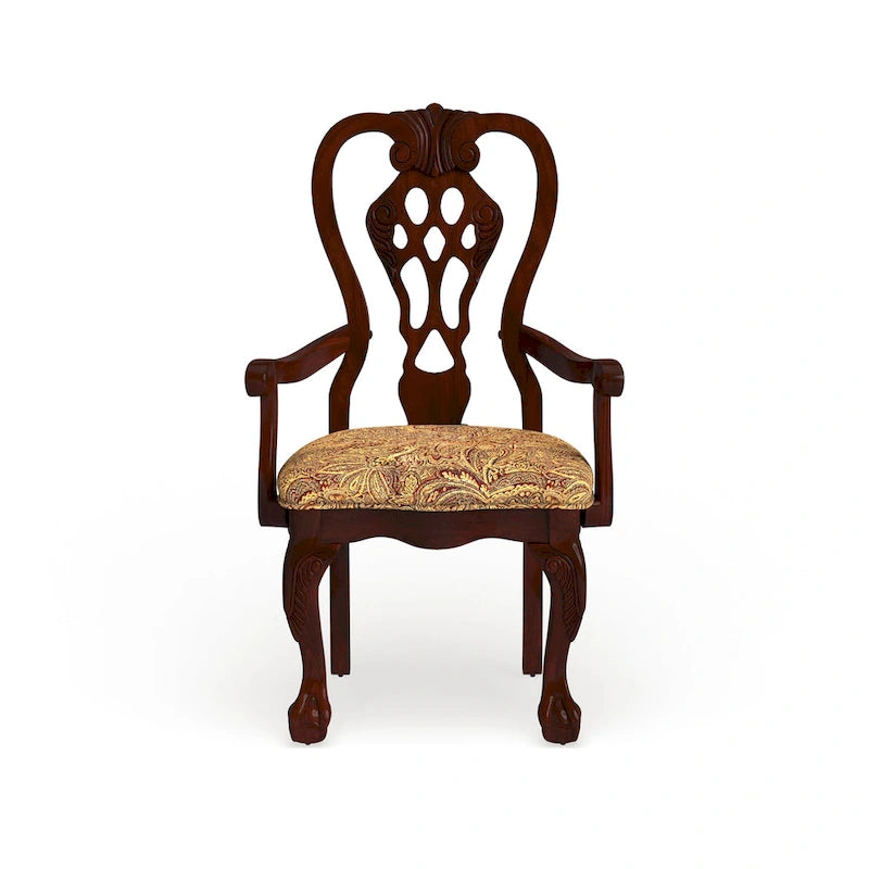 Chaise de salle à manger Carpia en merisier (lot de 2) de Furniture of America