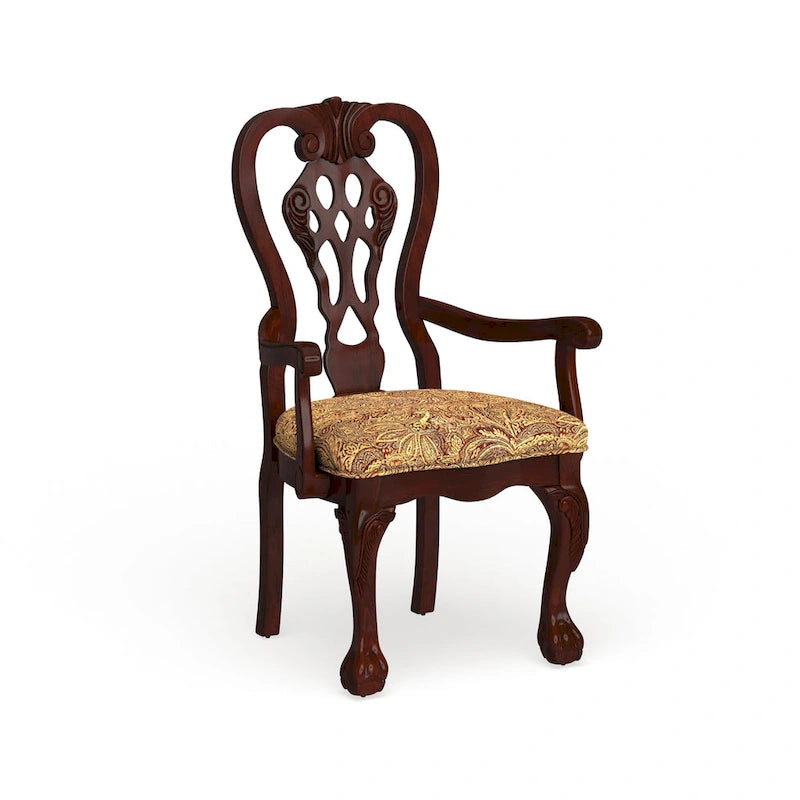 Chaise de salle à manger Carpia en merisier (lot de 2) de Furniture of America