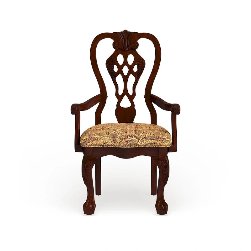 Chaise de salle à manger Carpia en merisier (lot de 2) de Furniture of America