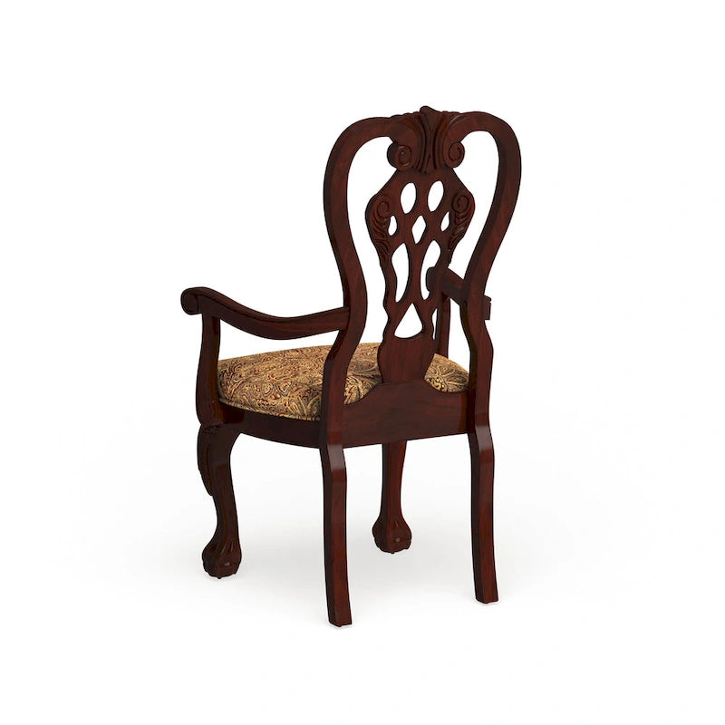 Chaise de salle à manger Carpia en merisier (lot de 2) de Furniture of America