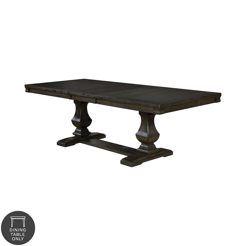 Table de salle à manger extensible en bois Gray Barn Ruddy Road Espresso de 94 pouces