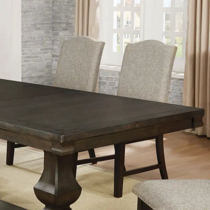 Table de salle à manger extensible en bois Gray Barn Ruddy Road Espresso de 94 pouces