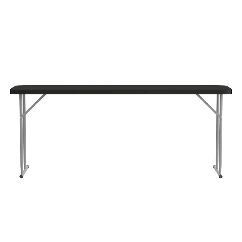 Table de formation pliante rectangulaire en plastique blanc granit de 1,80 m