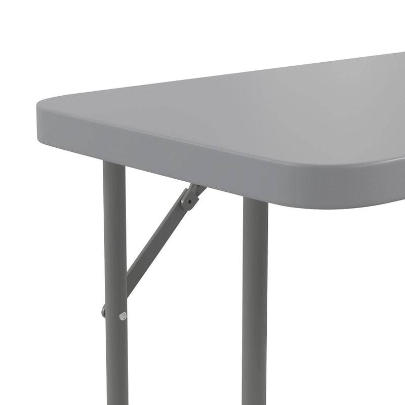 Table de formation pliante rectangulaire en plastique blanc granit de 1,80 m