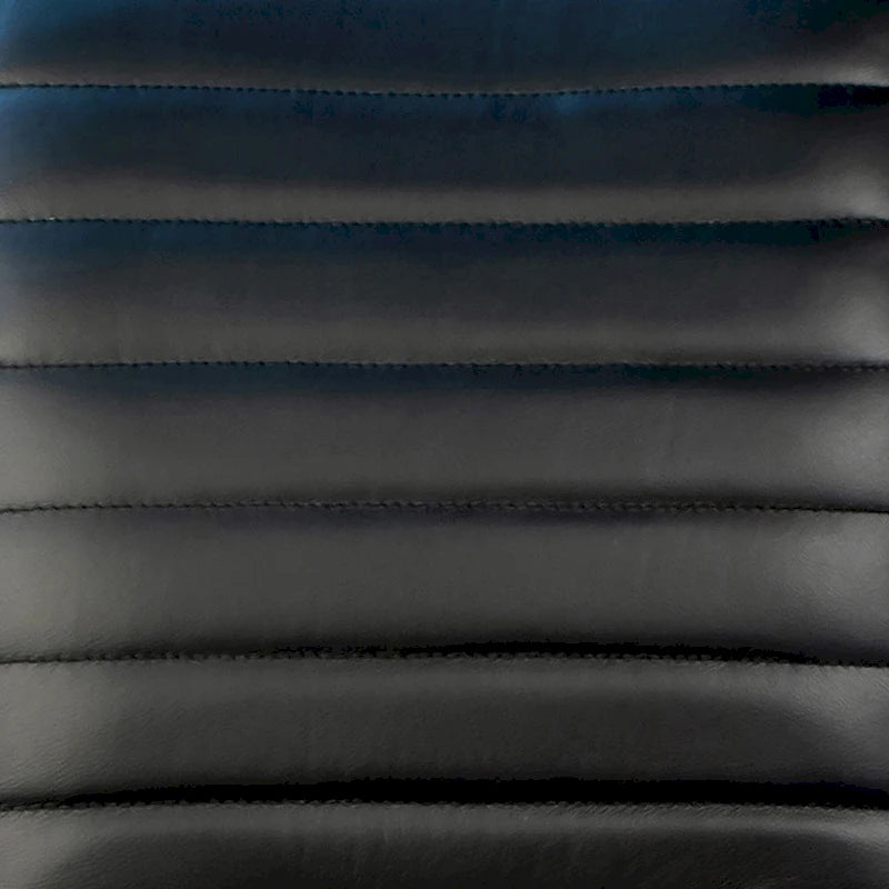 Fauteuil de salle à manger moderne Greyson en cuir pleine fleur véritable et acier