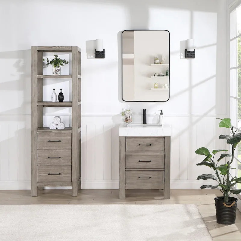 Armoire de rangement Leon 22 po pour salle de bain, cuisine et salon