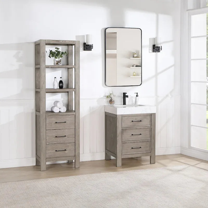 Armoire de rangement Leon 22 po pour salle de bain, cuisine et salon