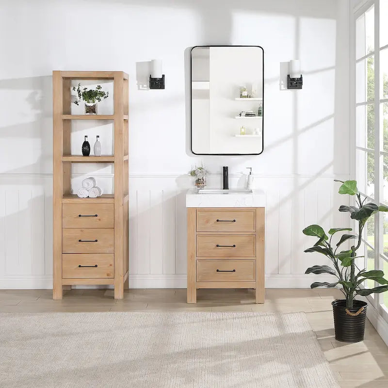Armoire de rangement Leon 22 po pour salle de bain, cuisine et salon