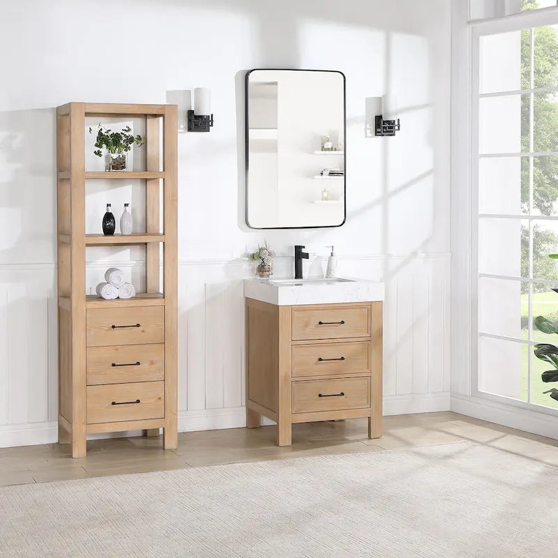 Armoire de rangement Leon 22 po pour salle de bain, cuisine et salon
