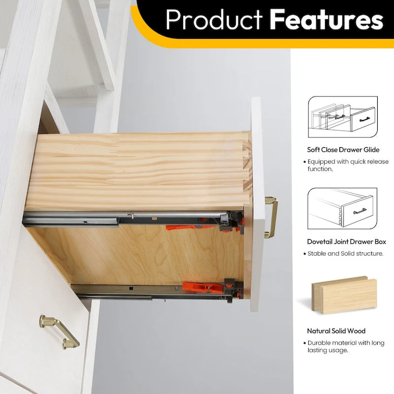 Armoire de rangement Leon 22 po pour salle de bain, cuisine et salon