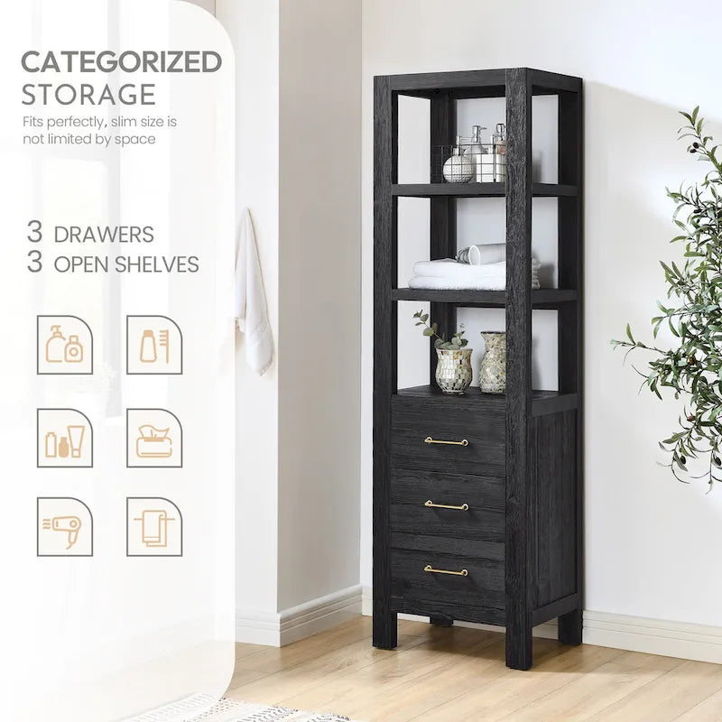 Armoire de rangement Leon 22 po pour salle de bain, cuisine et salon